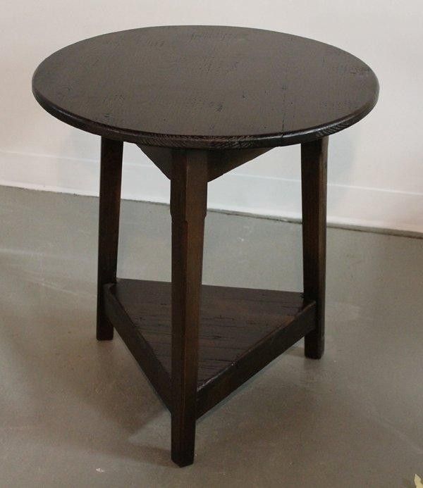 Custom 3 Legged Round End Table By Ecustomfinishes Reclaimed Custom 3 Legged Round End Table By Ecustomfinishes Reclaimed Wood Furniture Custommade Com