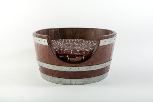 Custom Made Wine Barrel Pet Bed