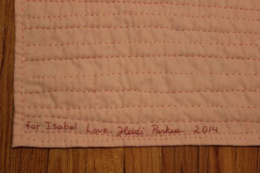 Custom Made Baby Quilt, Hand Quilted