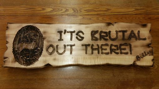 Custom Made Carved Man Cave Sign