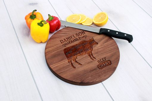 Custom Made Personalized Cutting Board, Cutting Board, Wedding Gift – Cbr-Wal-Danielson Family Beef Chart