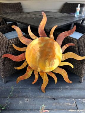 Custom Made Copper Patina Outdoor Suns