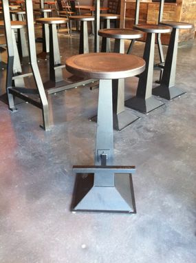 Custom Made Bar Top Tables With Stools