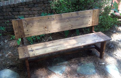 Custom Made R2 Custom Farm Door Chair Or Bench In Variable Widths And Finishs