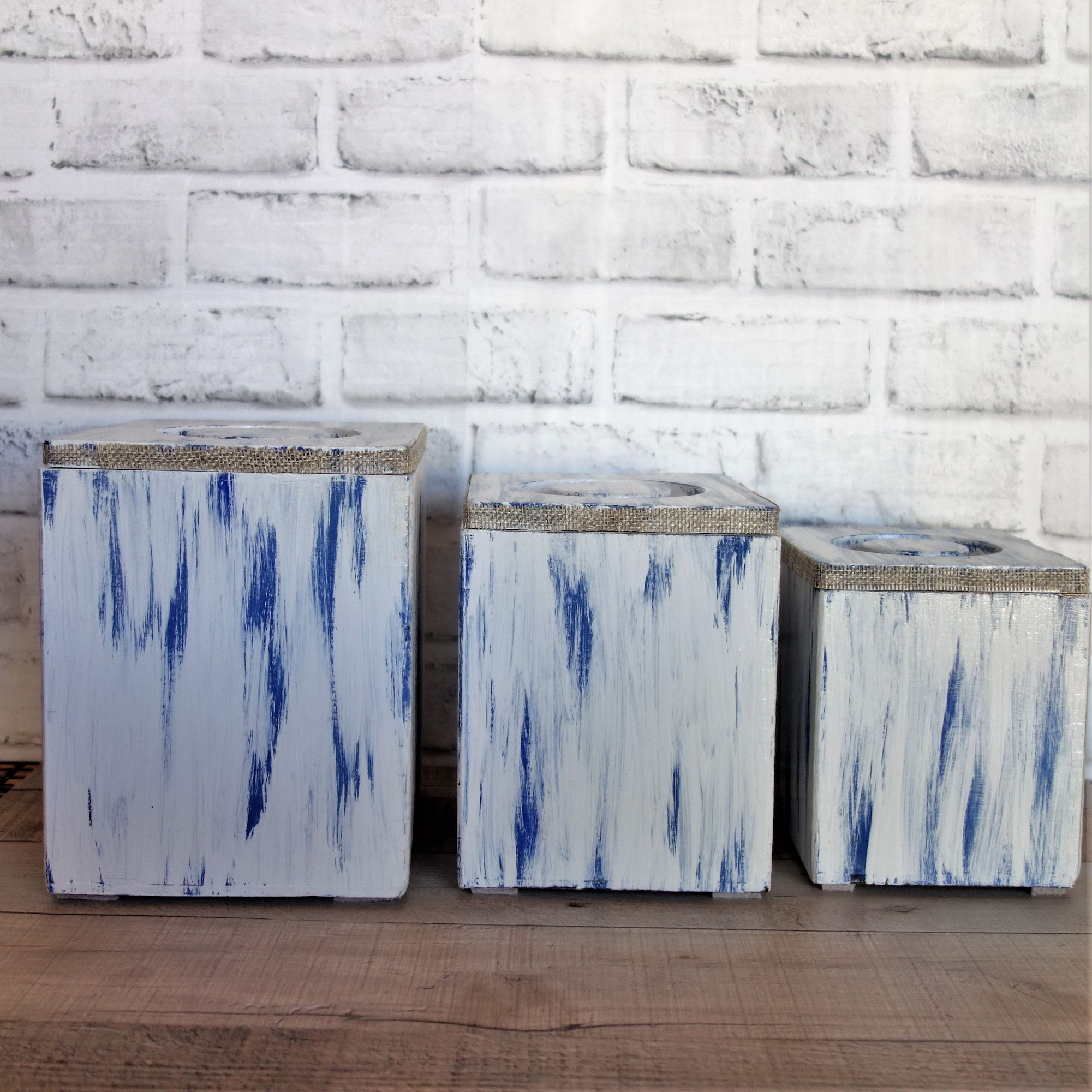 Handmade Nautical Canister Set Lighthouse Canister Set by Crafty Hobbit