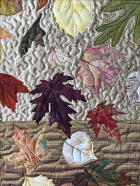 Custom Made Autumn Free Fall Quilted Wall Hanging