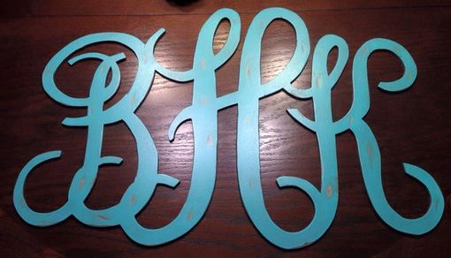 Custom Made Three Letter Wooden Cutout