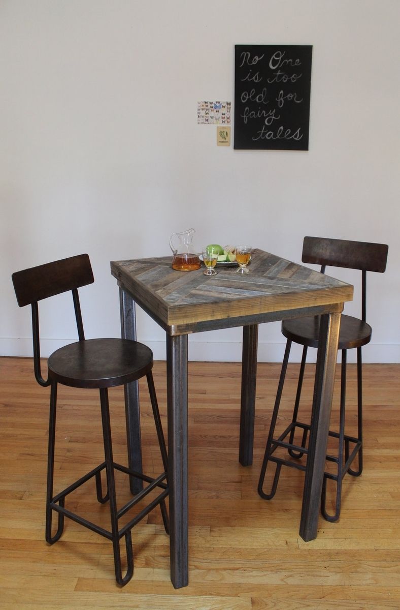 Custom Rustic Reclaimed & Sustainably Harvested Wood Bistro Kitchen