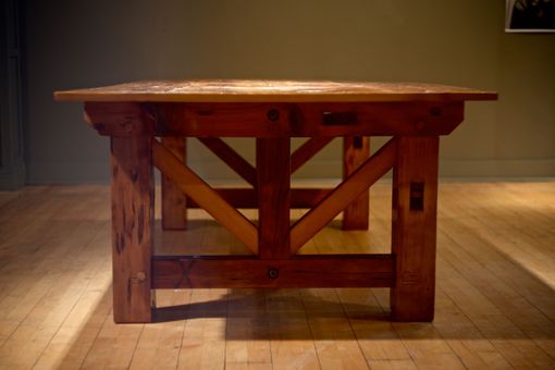 Custom Made Rustic Farm Or Industrial Loft Dining/Conference Table