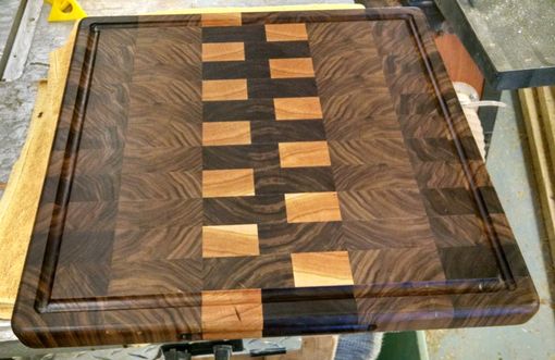 Custom Made Walunt And Maple Cutting Board