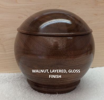 Custom Made Keepsake Box, Spherical, 5 Inch, Walnut