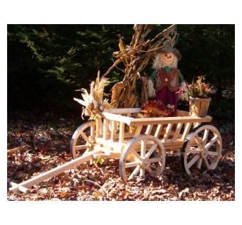 Custom Made Large Flower Girl Pumpkin Wagon- Unfinished And Ready To Paint