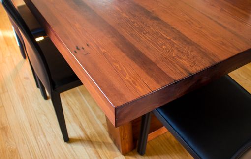 Custom Made Reclaimed Heart Pine Dining Table