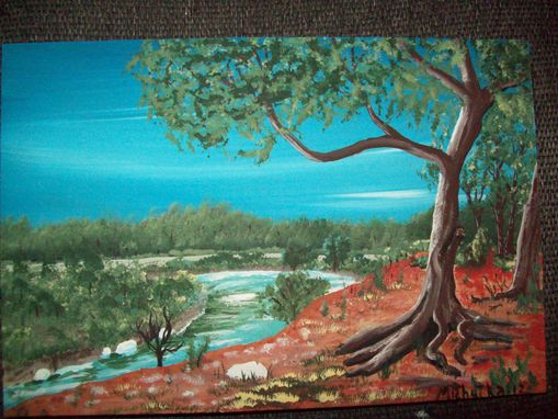 Custom Made Original Painting Red Bluff Bastrop