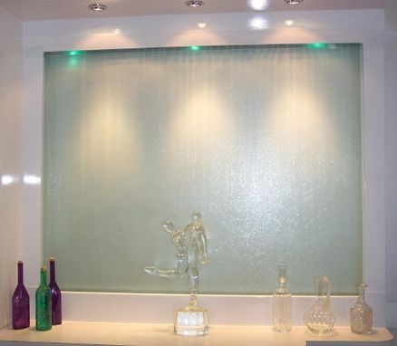 Custom Made Glass Wall "Waterfall"