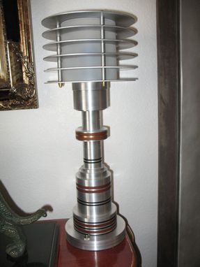Custom Made Vintage Restored Pattyn Lamp, Art Deco Machine Age
