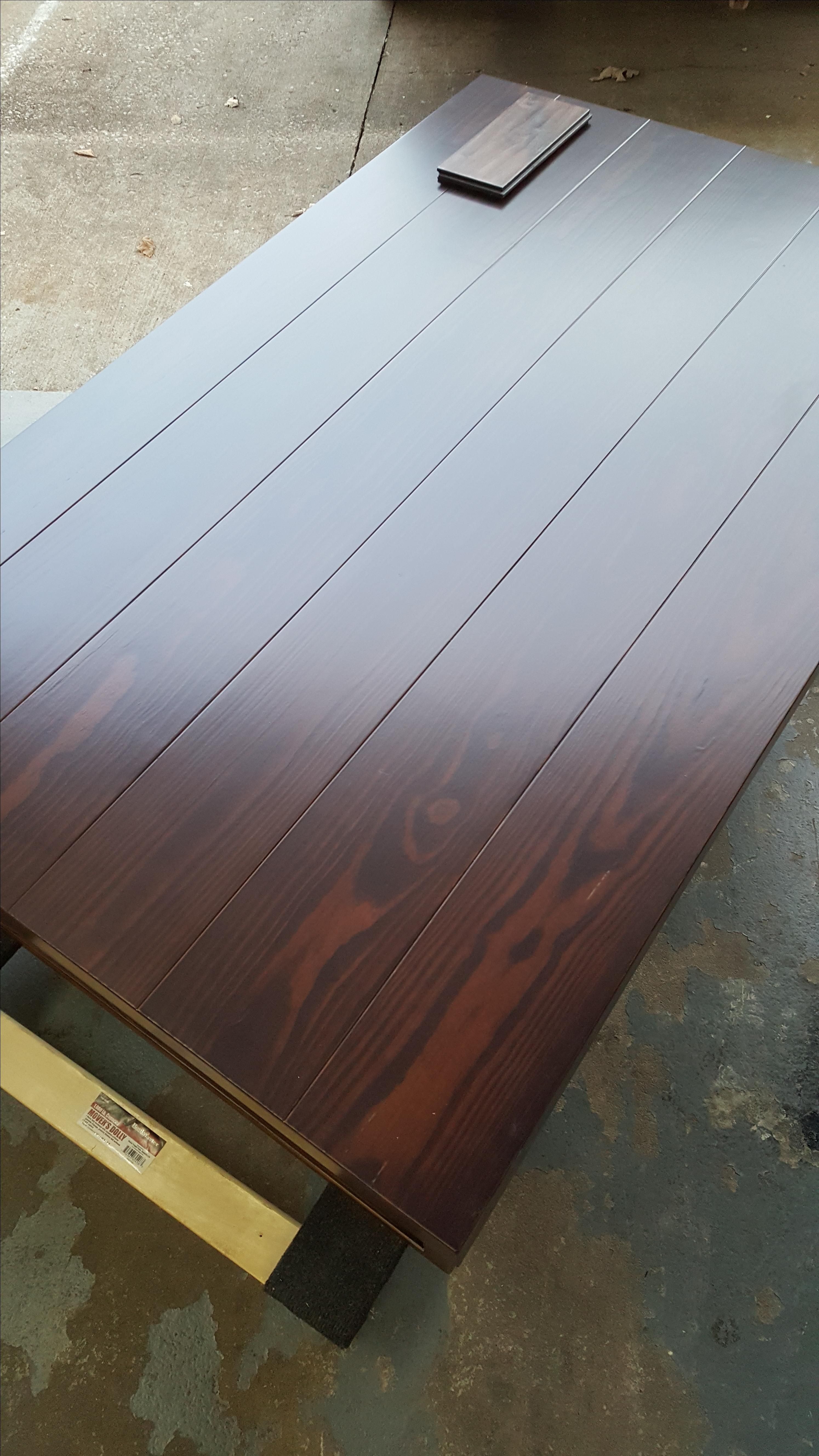 Buy Hand Made American Walnut Stain Coffee Table, made to order from