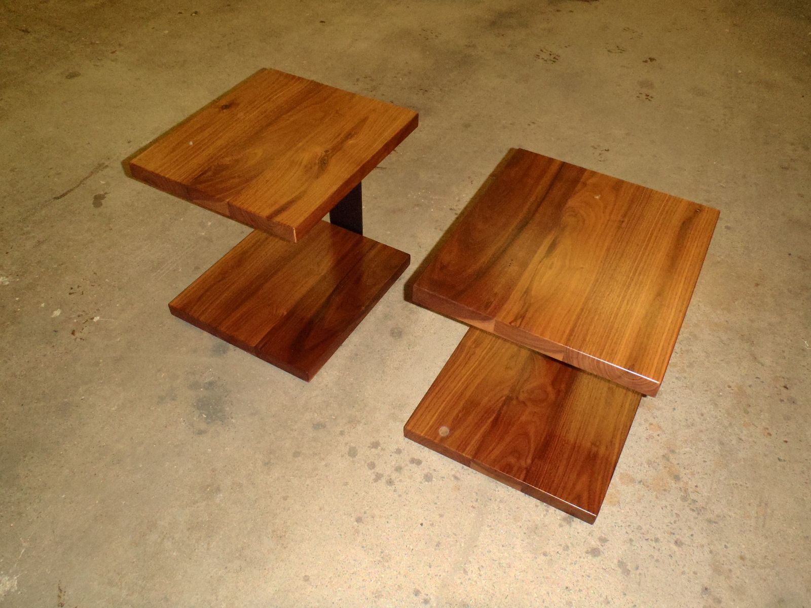 Handmade Walnut End Tables by Vail Custom Woodworking