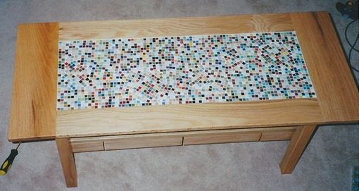 Custom Made Tile Top Coffee Table And End Table