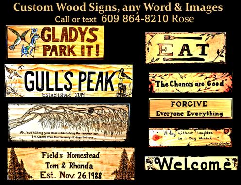 Custom Made Custom Sign, Personalized, Wood, Signs, Indoor, Outdoor
