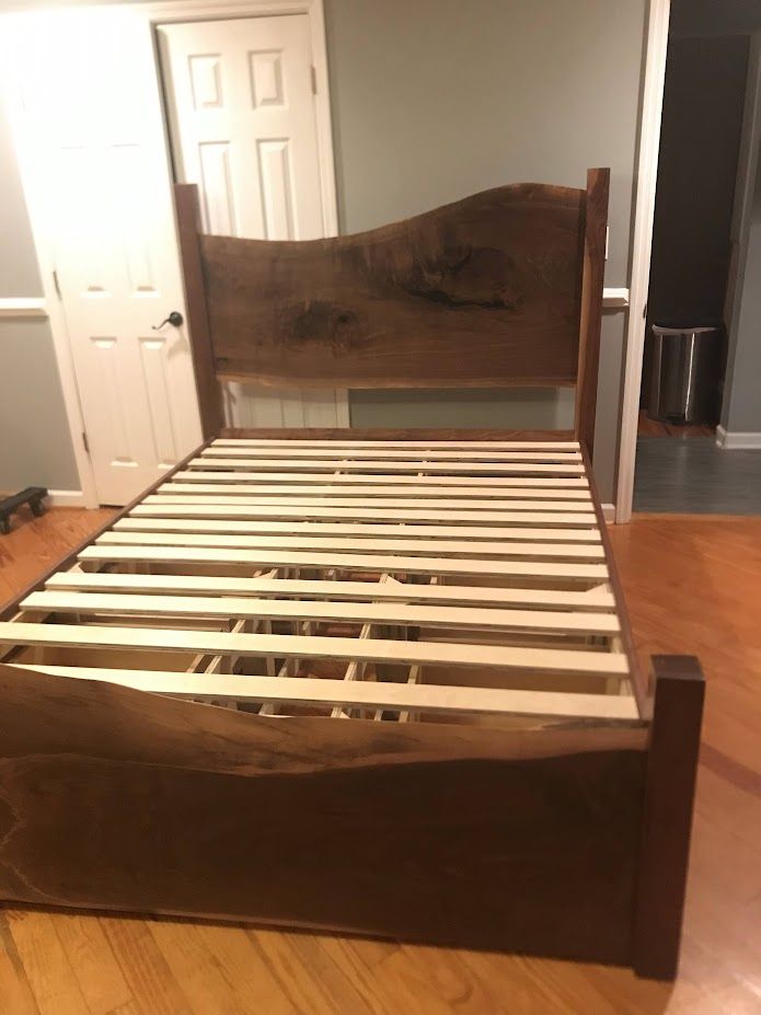 Handmade Live Edge Storage Bed by TravLock custom furniture