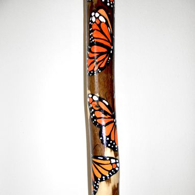 Custom Made Monarch Butterfly Hiking Stick