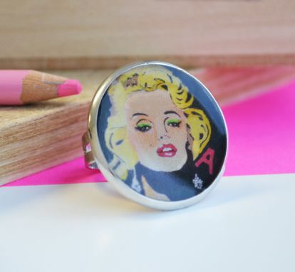 Custom Made Marilyn Monroe Ring - Pop Jewelry - Resin Ring