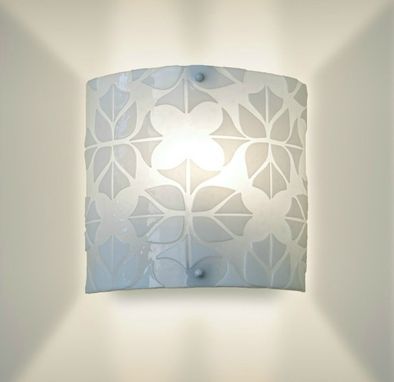 Custom Made Modern Glass Wall Sconce