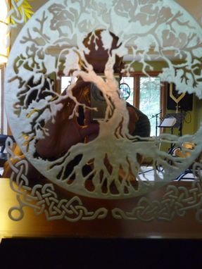 Custom Made Crystal Mirror Artwork - Tree Of Life