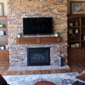 Custom Fireplace Mantle by Zac Divine Carpentry | CustomMade.com