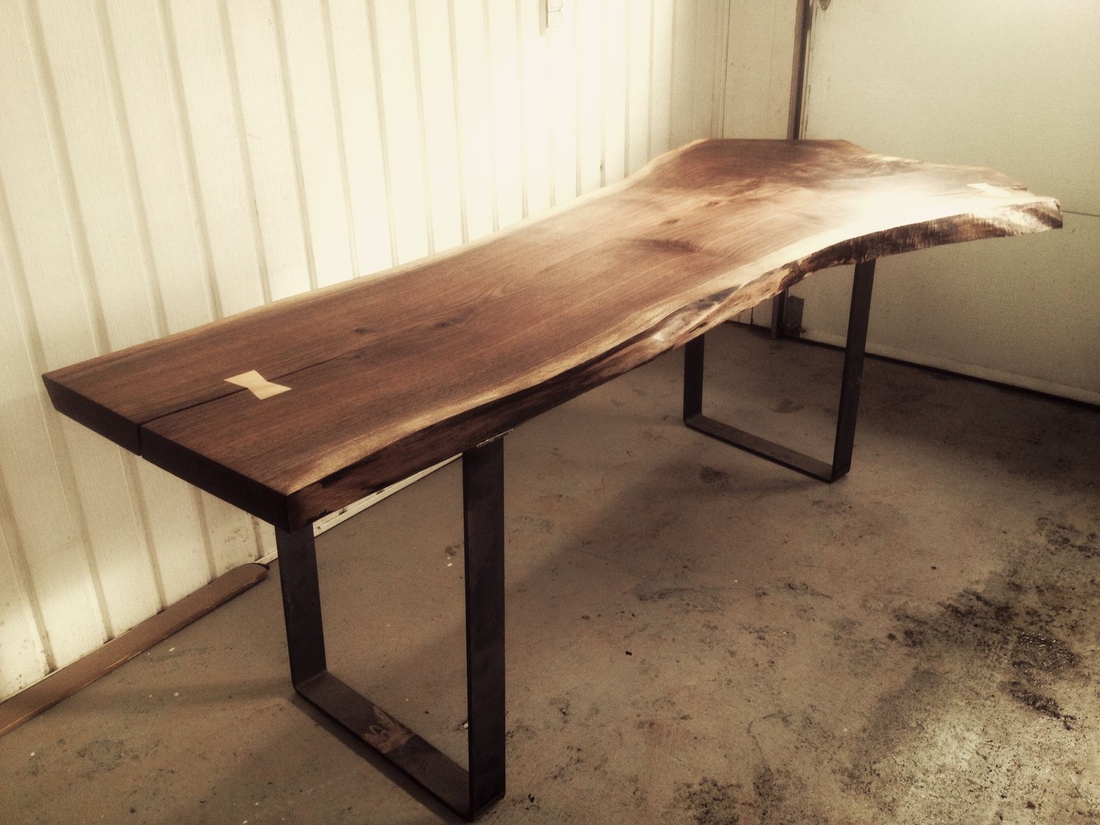 Hand Made Live Edge Black Walnut Dining Room Table By Bois