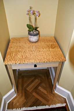 Custom Made Quilted Maple Entry Table