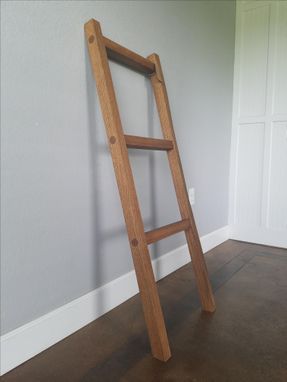 Custom Made American Oak Blanket Ladder