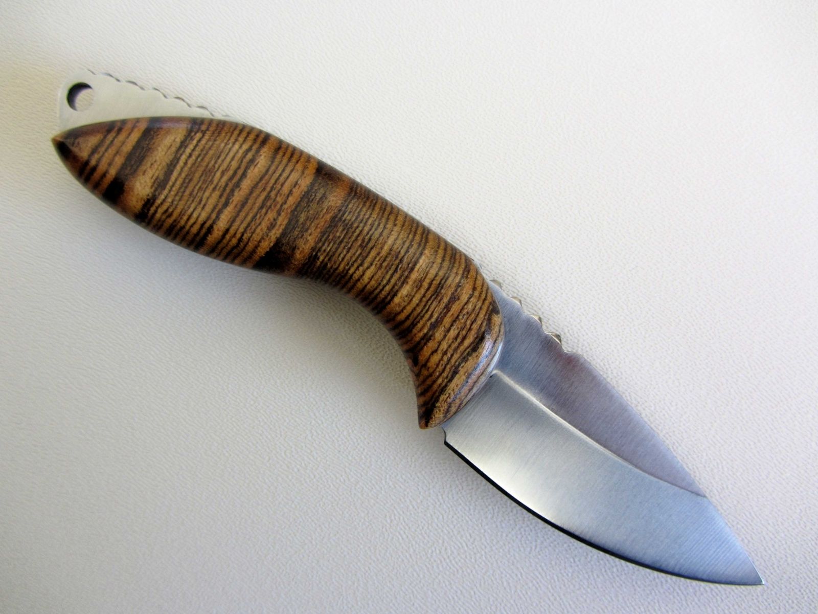 Handmade Skinner Knife - Bocote Wood Handle - Stainless Steel Blade ...