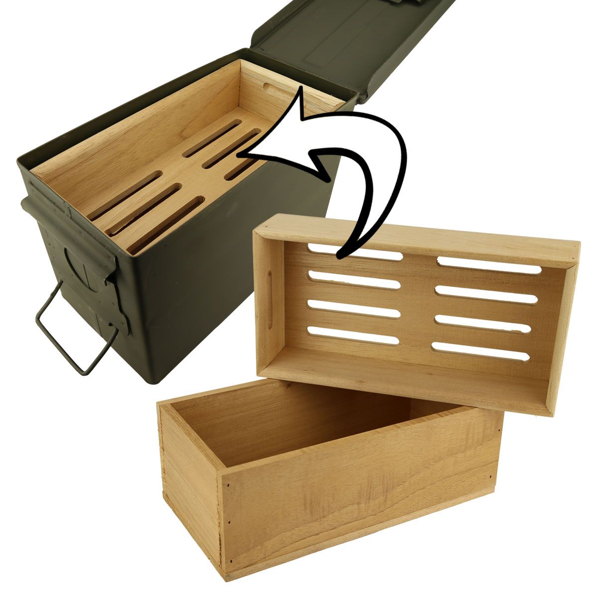 Custom Ammo Can - .50 Cal Humidor by Torched Products | CustomMade.com