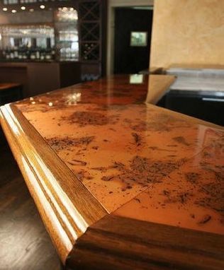 Custom Made Copper Bar Tops