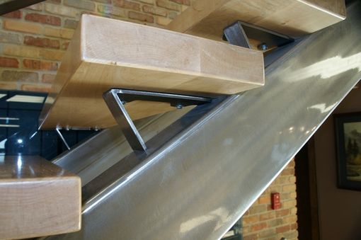 Custom Made Modern Steel & Wood Staircase // (Min. Shipping $450+)