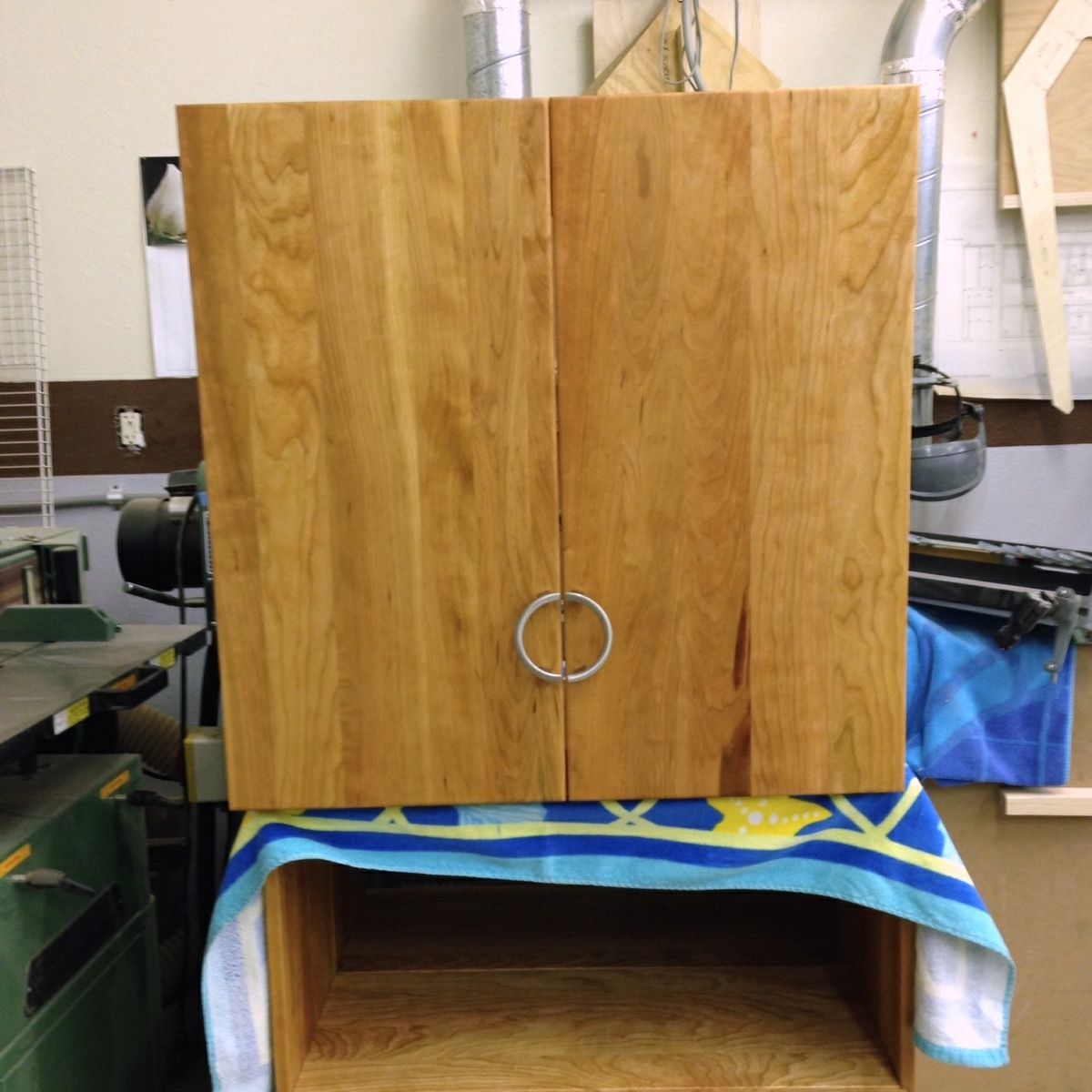 Custom Home Office Cherry Wall by The Plane Edge, LLC