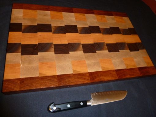 Custom Made Custom Traditional Workhorse Chopping Board, With Exotic Accents