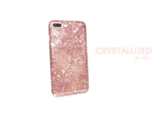 Custom Made Solid Color Crystallized Iphone Case Any Cell Phone Bling Genuine European Crystals Bedazzled