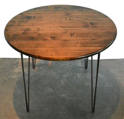 Custom Made Round Industrial Modern Kitchen Table