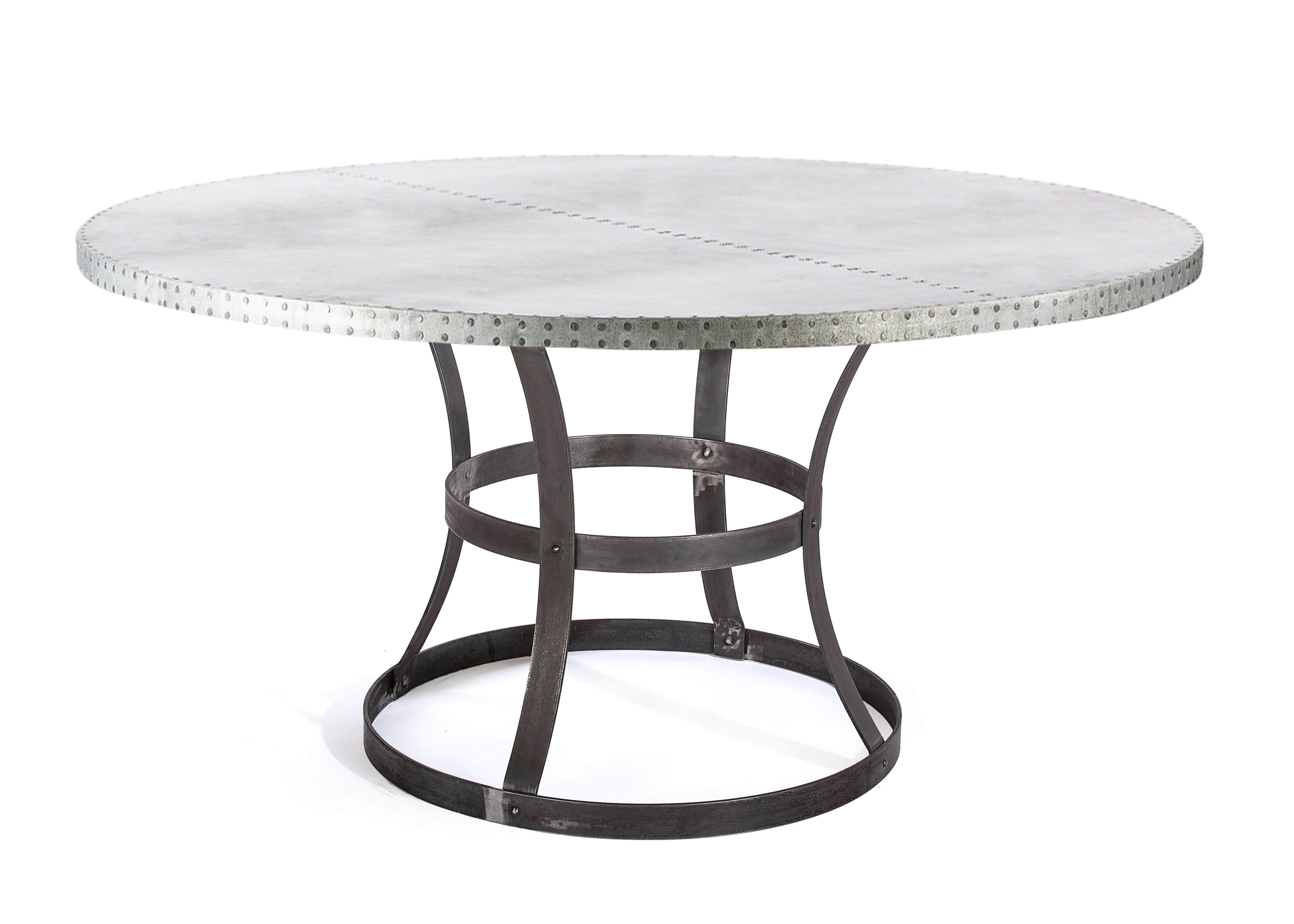 madera round table Zinc a Dining  Table Custom Zinc Buy Table Steel  Madera