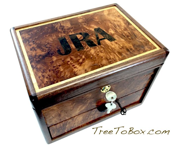 Hand Crafted Custom HandMade Wooden Gun Box by Wood Designs by Glenn G