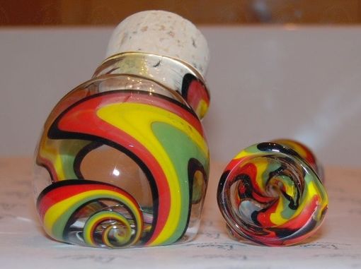 Custom Made Rasta Chillum Pipe And Jar Set Austin, Tx - Happy Hollow Glass