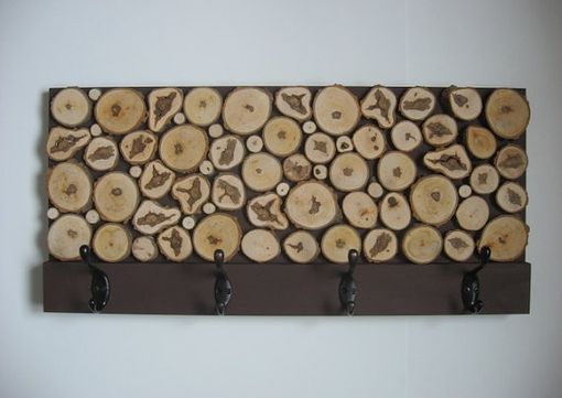 Custom Made Rustic Wood Coat Rack