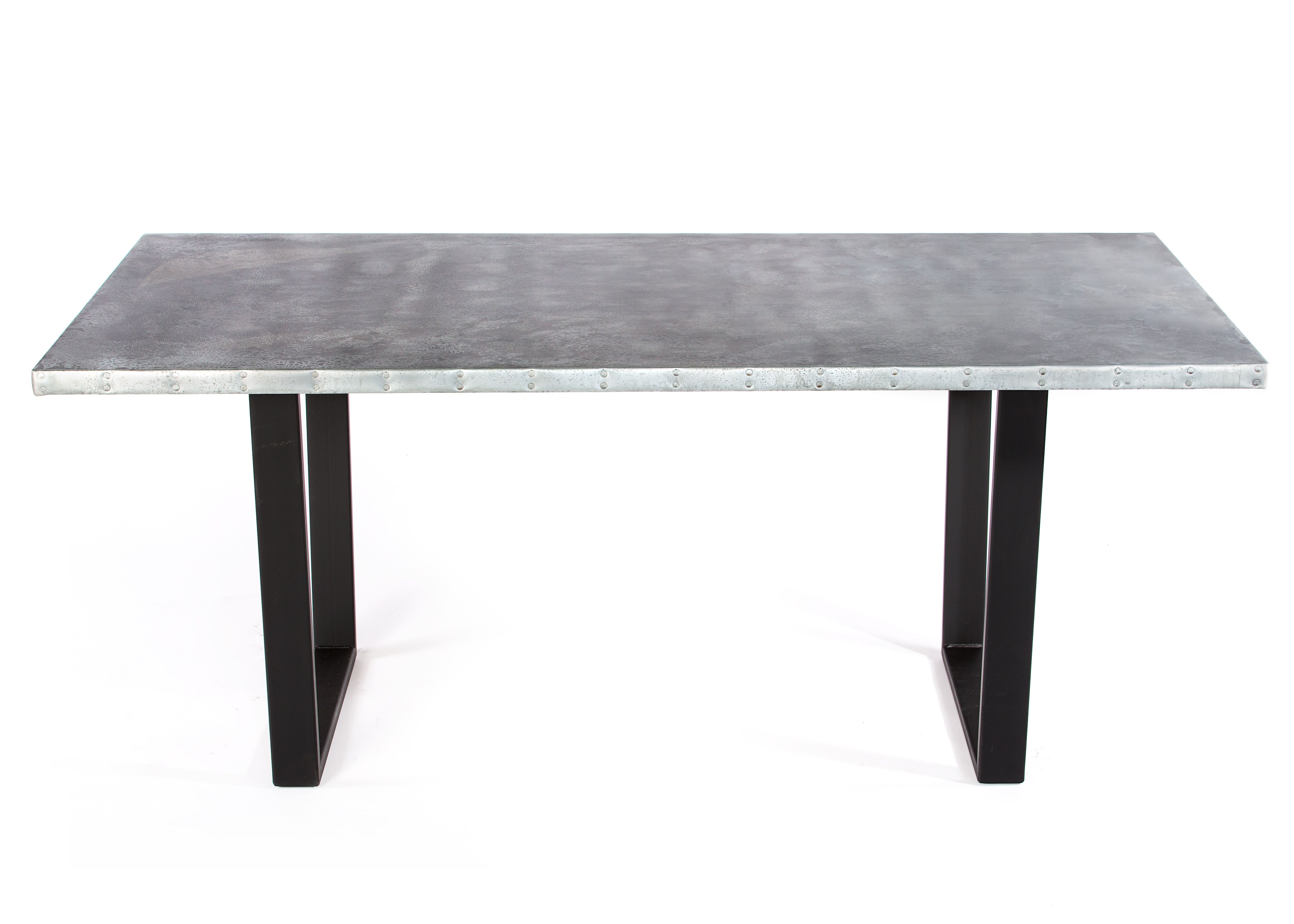 Buy Hand Made Zinc Table Zinc Dining Table The Trenton Zinc Dining