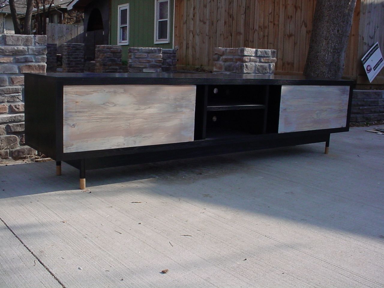 Custom Tv Console, Media by The Stockton Mill