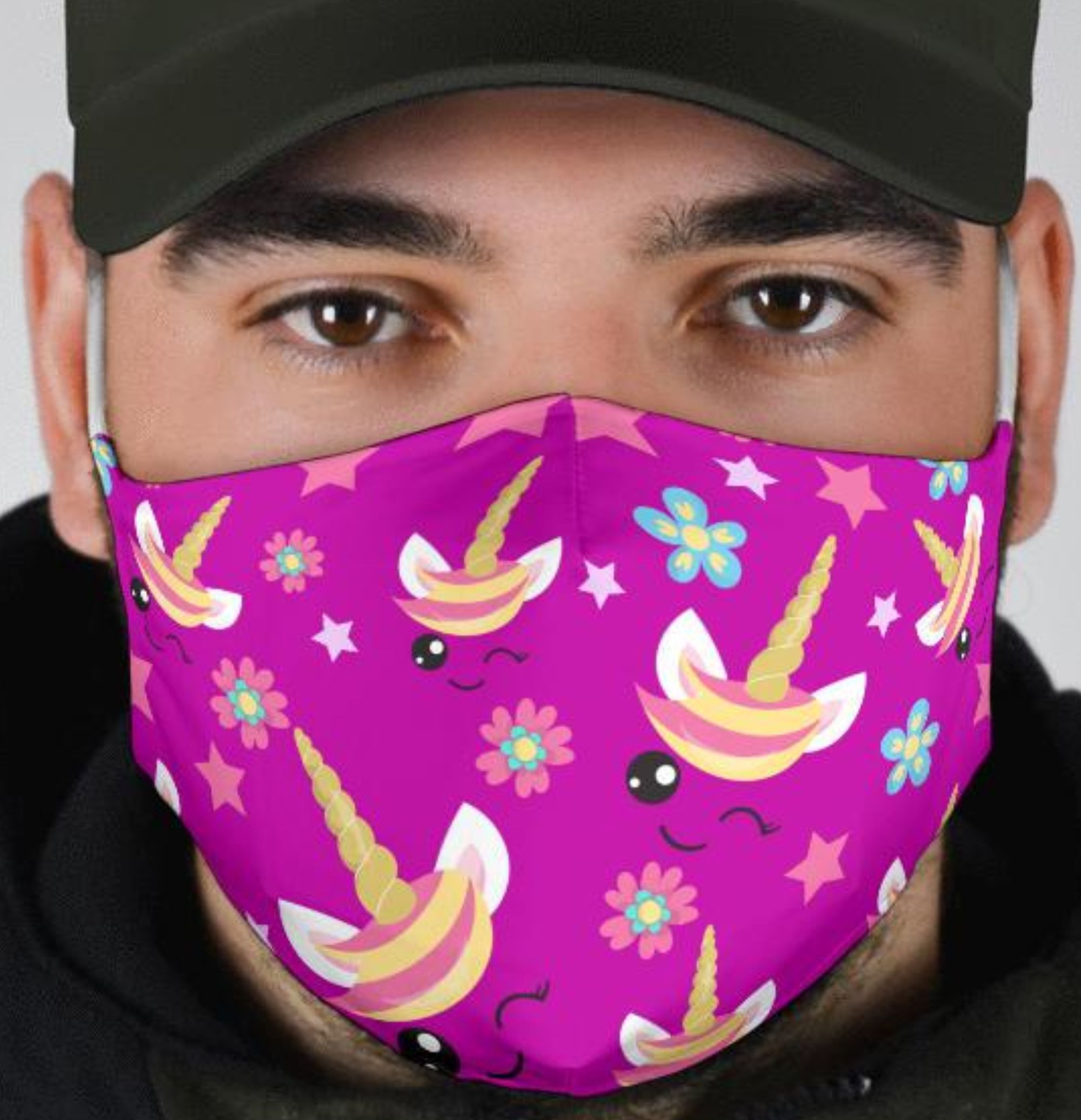 Buy Hand Crafted Adult Or Child Sized Unicorn Face Mask Reuseable