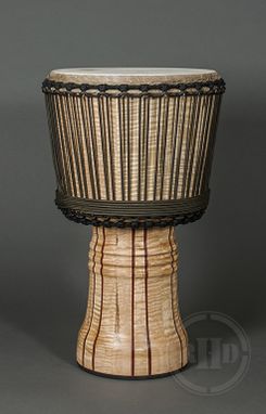 Custom Made Curly Maple Djembe - African Styled Hand Drum