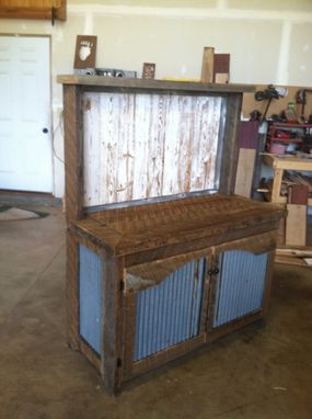 Custom Made Reclaim Wood Hutch/Cupboard